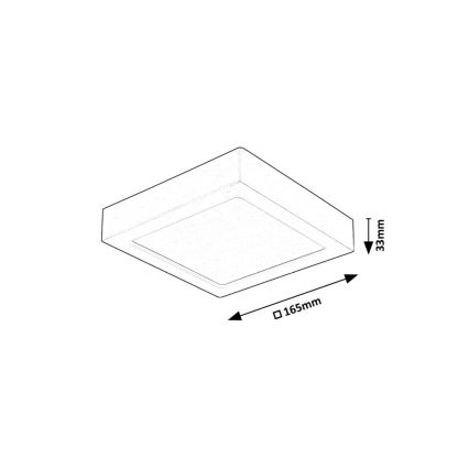 Rabalux - LED-kattovalaisin LED/15W/230V 3000K 16x16 cm valkoinen