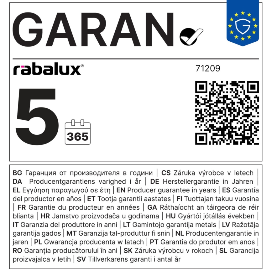 Rabalux - LED-kattovalaisin LED/24W/230V 3000K 22x22 cm valkoinen