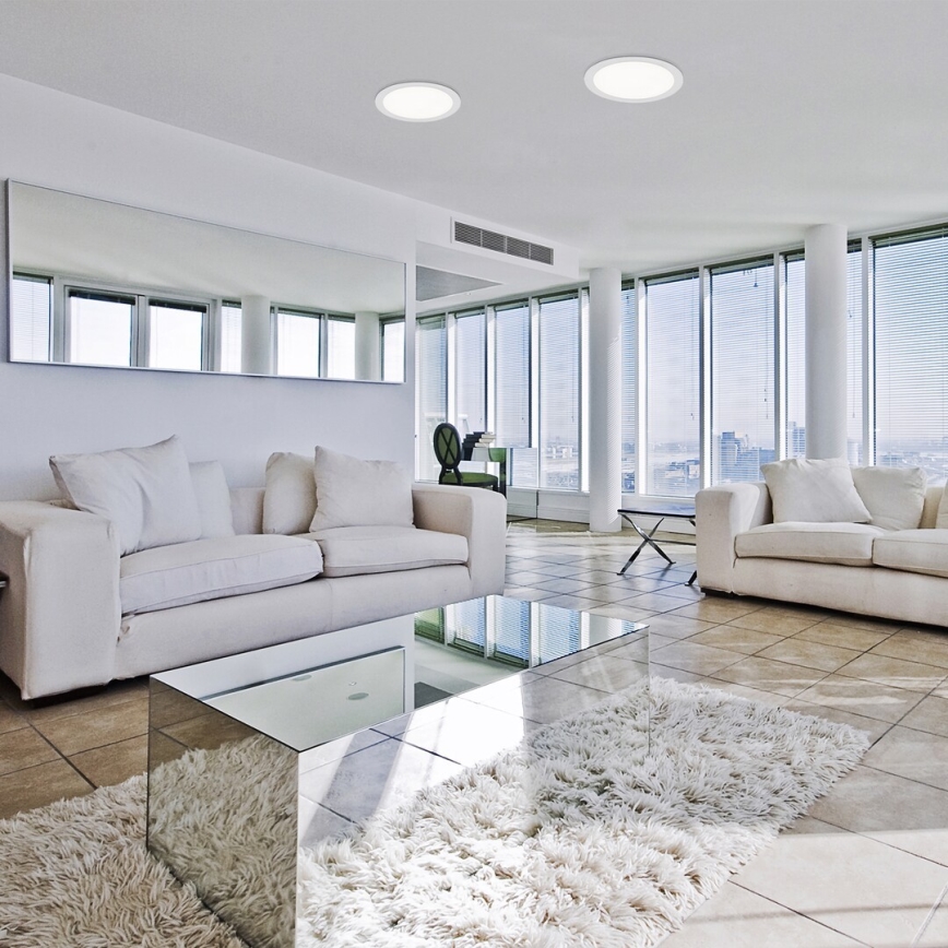 Rabalux - LED upotettava valo LED/18W/230V 3000K halkaisija 22 cm valkoinen