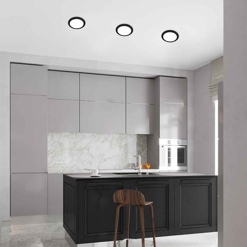 Rabalux - LED upotettava valo LED/3W/230V halkaisija 9 cm musta