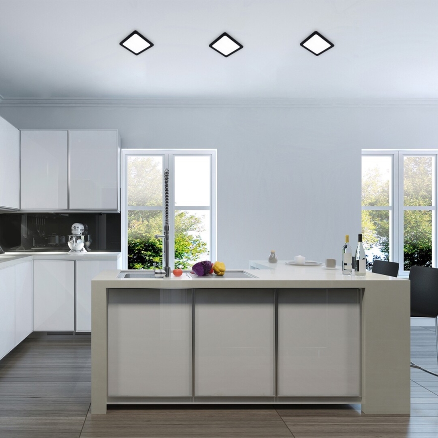 Rabalux - LED upotettava valo LED/3W/230V 9x9 cm musta