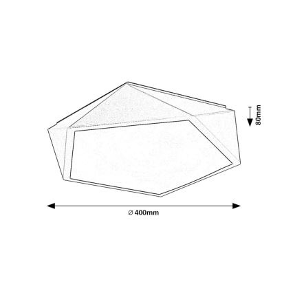 Rabalux - LED-kattovalaisin 30W/230V 3000K, halkaisija 40 cm
