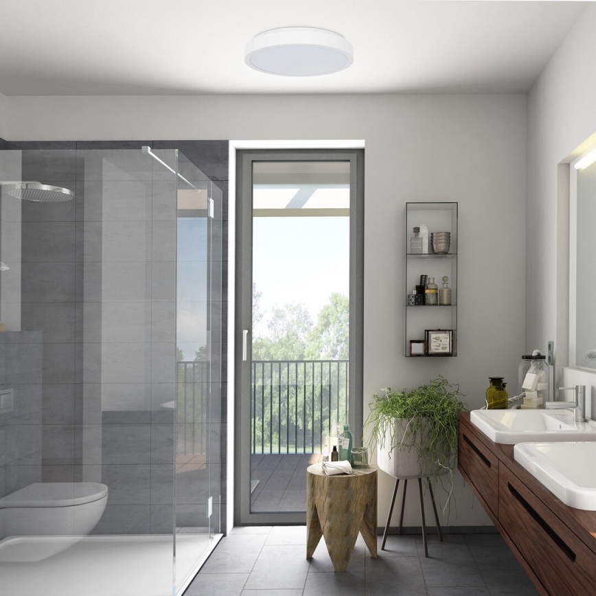 Rabalux - LED-kattovalaisin kylpyhuoneeseen LED/48W/230V IP44 4000K halkaisija 42 cm valkoinen