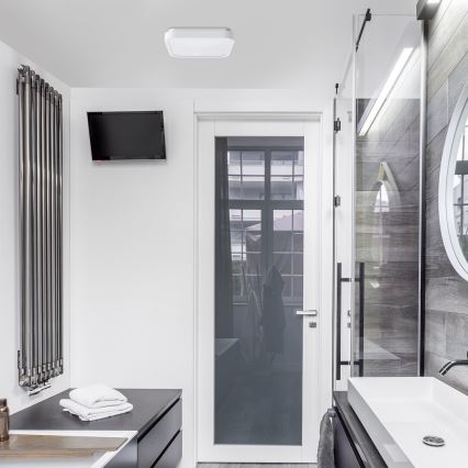 Rabalux - LED-kattovalaisin kylpyhuoneeseen LED/18W/230V IP44 4000K 25x25 cm valkoinen