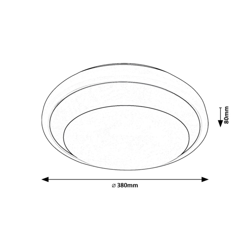 Rabalux - LED-kattovalaisin LED/24W/230V 4000K halkaisija 38 cm