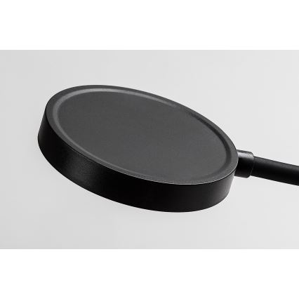 Rabalux - himmennettävä LED-seinävalaisin LED/4W/230V, pistorasiaan kytkettävällä USB-portilla, 3000/4000/6000K, musta