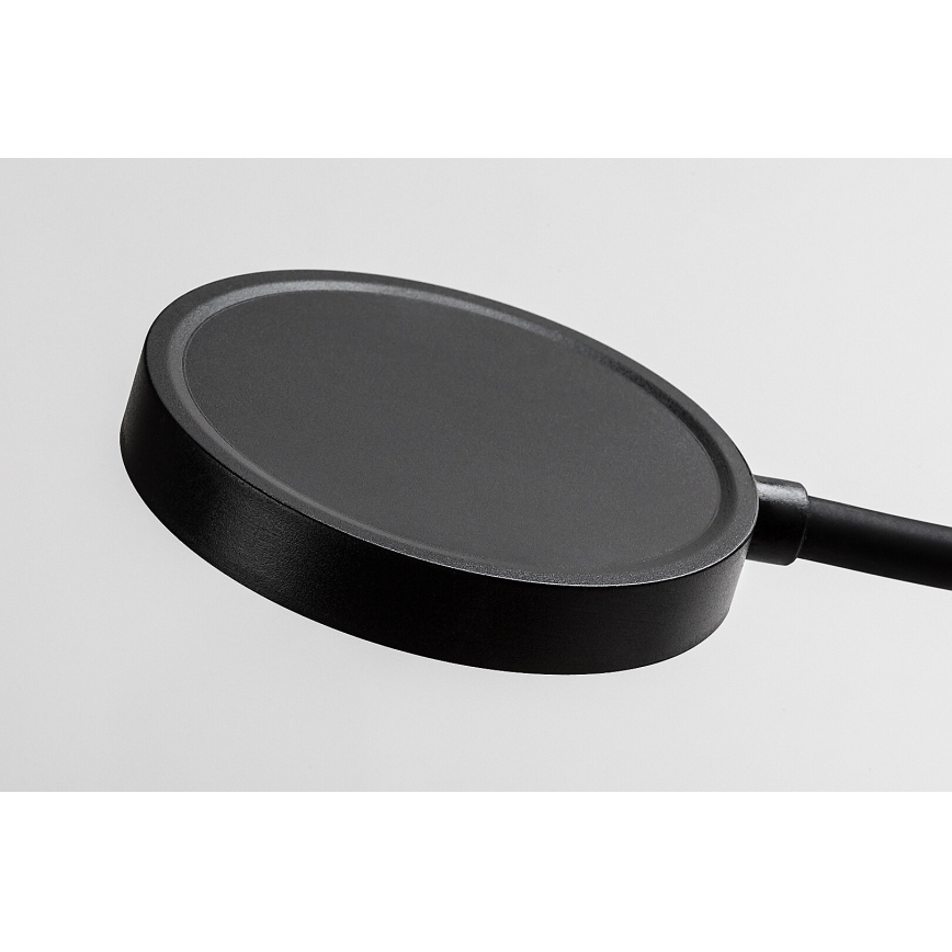 Rabalux - himmennettävä LED-seinävalaisin LED/4W/230V, pistorasiaan kytkettävällä USB-portilla, 3000/4000/6000K, musta