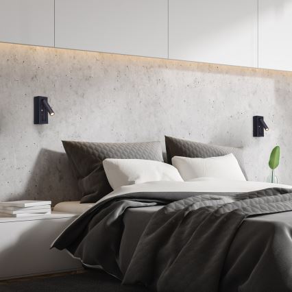 Rabalux - LED-seinävalaisin LED/4W/230V musta