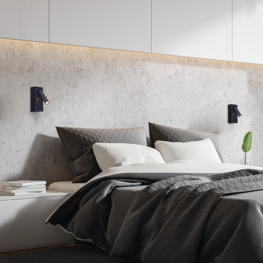 Rabalux - LED-seinävalaisin LED/4W/230V musta