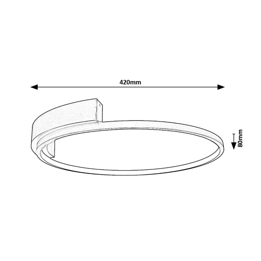 Rabalux - LED-kattovalaisin LED/23W/230V Ø 42 cm