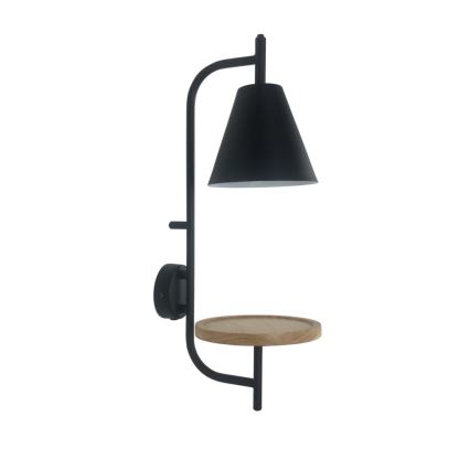 Rabalux - Seinävalaisin hyllyllä 1xE27/15W/230V pyökki