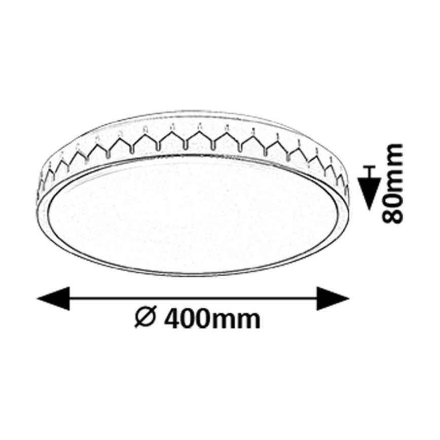 Rabalux - Himmennettävä LED-kattovalaisin LED/24W/230V 3000-6500K + kauko-ohjaus