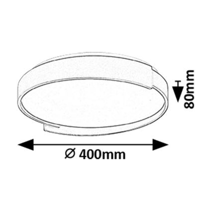 Rabalux - Himmennettävä LED-kattovalaisin LED/24W/230V 3000-6500K + kauko-ohjaus