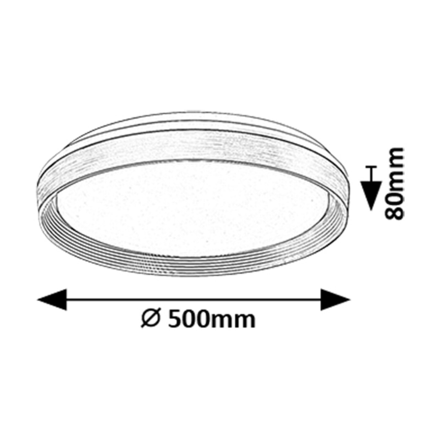 Rabalux - Himmennettävä LED-kattovalaisin LED/48W/230V 3000-6500K + kauko-ohjaus
