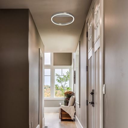 Rabalux - LED kattovalaisin LED/20W/230V mattakromi halkaisija 40 cm