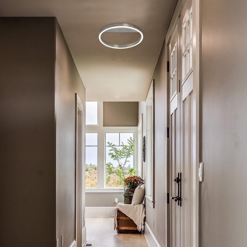 Rabalux - LED kattovalaisin LED/20W/230V mattakromi halkaisija 40 cm