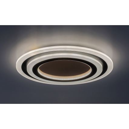 Rabalux - LED-himmennettävä kattovalaisin LED/56W/230V 3000/4000/6000K mattakromi/musta + kaukosäädin halkaisija 45 cm