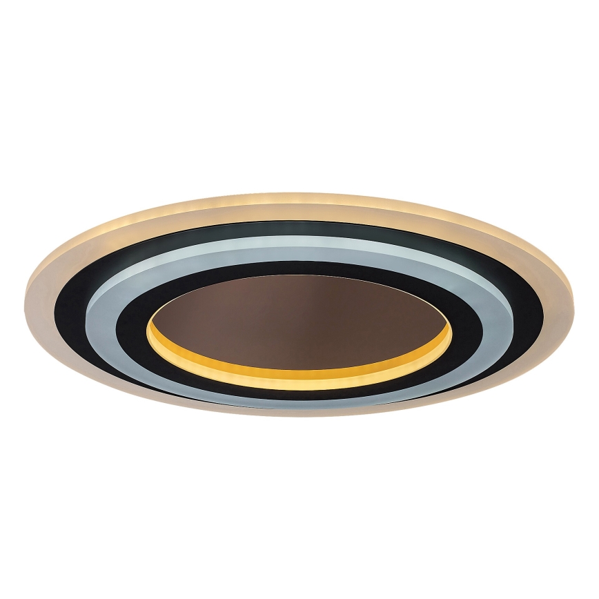 Rabalux - LED-himmennettävä kattovalaisin LED/56W/230V 3000/4000/6000K mattakromi/musta + kaukosäädin halkaisija 45 cm