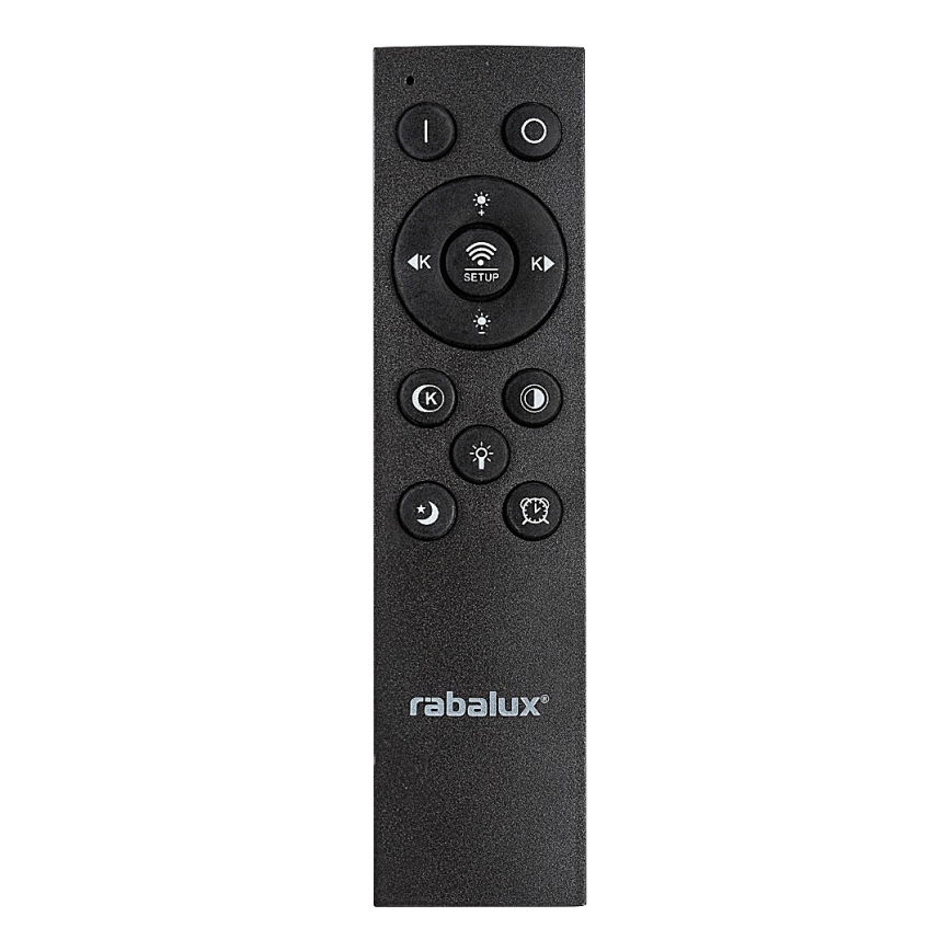 Rabalux - LED-himmennettävä kattovalaisin LED/56W/230V 3000/4000/6000K mattakromi/musta + kaukosäädin halkaisija 45 cm