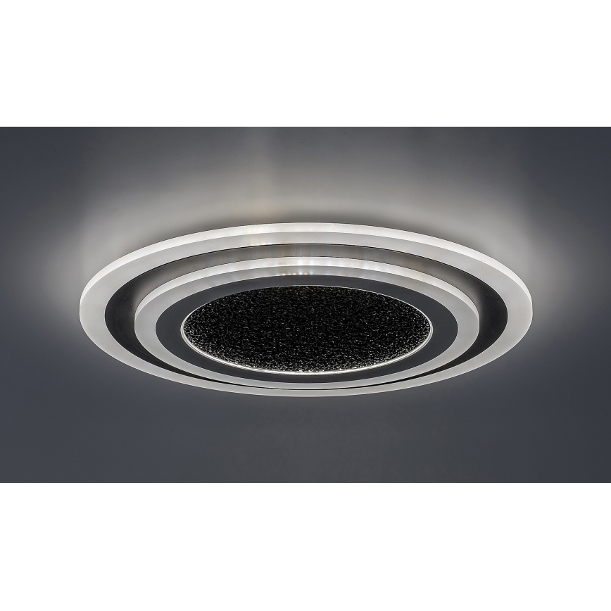 Rabalux - Himennettävä LED-kattovalaisin LED/56W/230V 3000/4000/6000K musta + kaukosäädin, halkaisija 45 cm