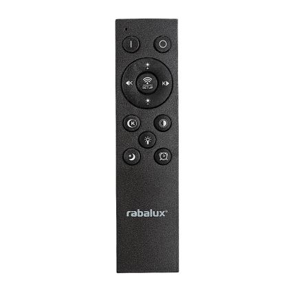 Rabalux - Himennettävä LED-kattovalaisin LED/56W/230V 3000/4000/6000K musta + kaukosäädin, halkaisija 45 cm