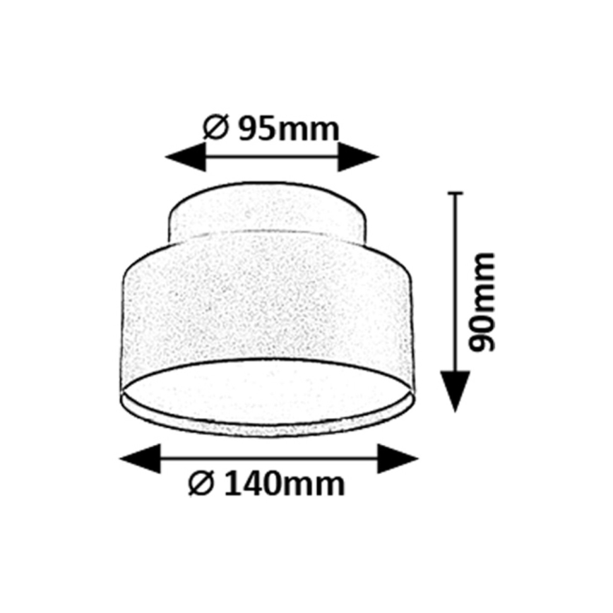 Rabalux - LED-kattovalaisin LED/24W/230V 3000K musta Ø 14 cm