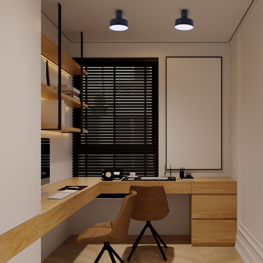 Rabalux - LED-kattovalaisin LED/16W/230V 3000K, musta, Ø 14 cm