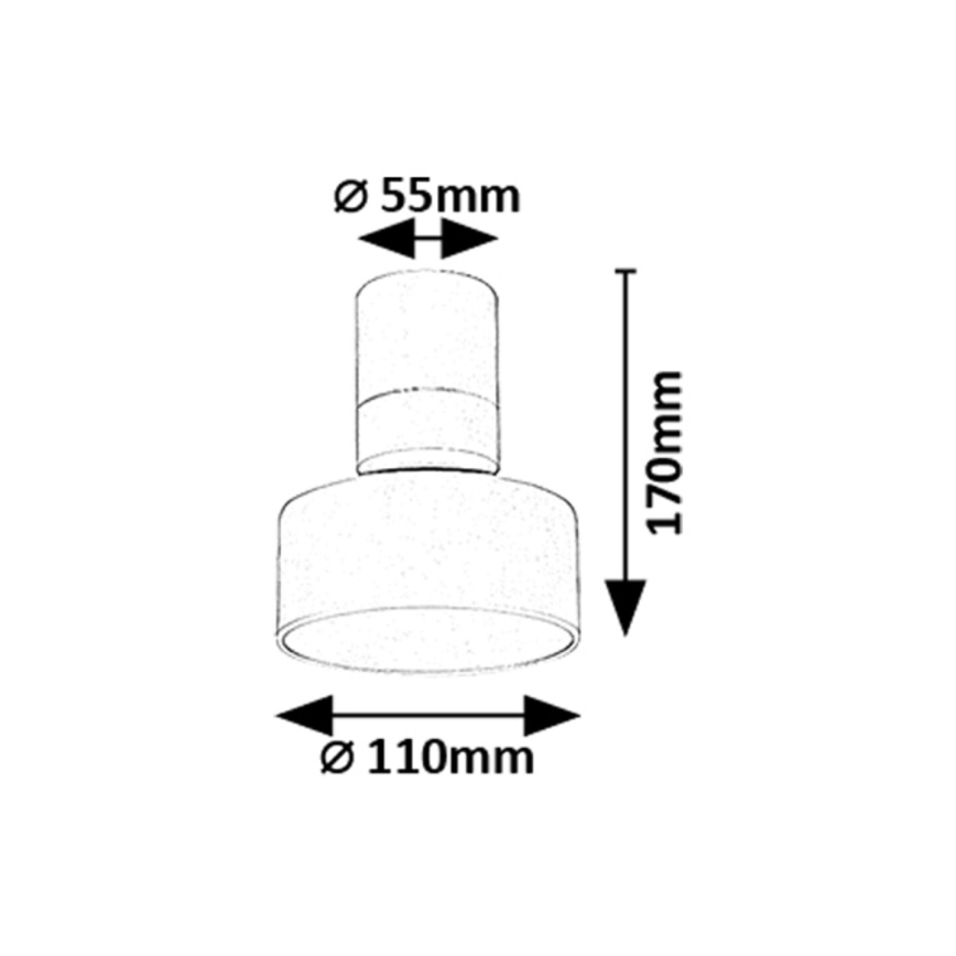 Rabalux - LED-kattovalaisin LED/10W/230V 3000K, valkoinen, halkaisija 11 cm