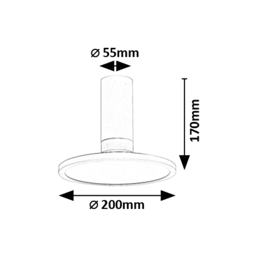Rabalux - LED-kattovalaisin LED/20W/230V 3000K valkoinen halkaisija 20 cm