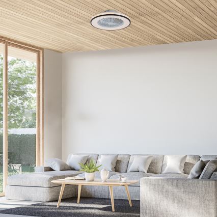 Rabalux - LED himmennettävä kattovalaisin tuulettimella LED/48W/230V 3000-6500K + kaukosäädin