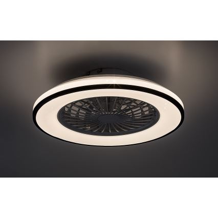 Rabalux - LED himmennettävä kattovalaisin tuulettimella LED/48W/230V 3000-6500K + kaukosäädin