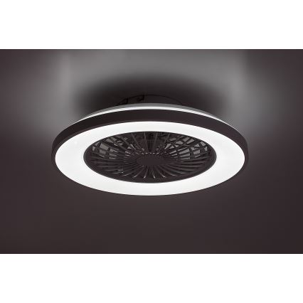 Rabalux - LED himmennettävä kattovalaisin tuulettimella LED/48W/230V 3000-6500K + kaukosäädin