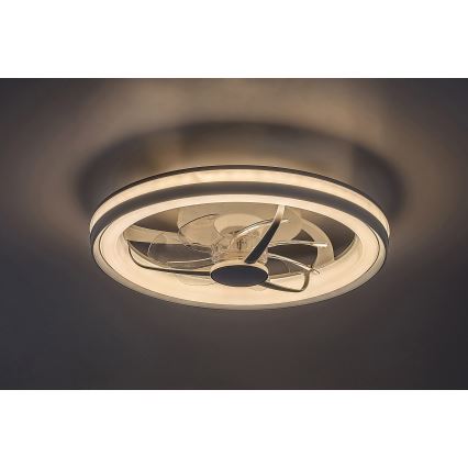 Rabalux - LED Himmennettävä kattovalaisin tuulettimella LED/40W/230V 3000/4000/6000K Wi-Fi + kauko-ohjaus