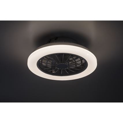 Rabalux - himmennettävä LED-kattovalaisin tuulettimella LED/24W/230V 3000-6500K + kaukosäädin