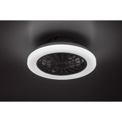 Rabalux - himmennettävä LED-kattovalaisin tuulettimella LED/24W/230V 3000-6500K + kaukosäädin