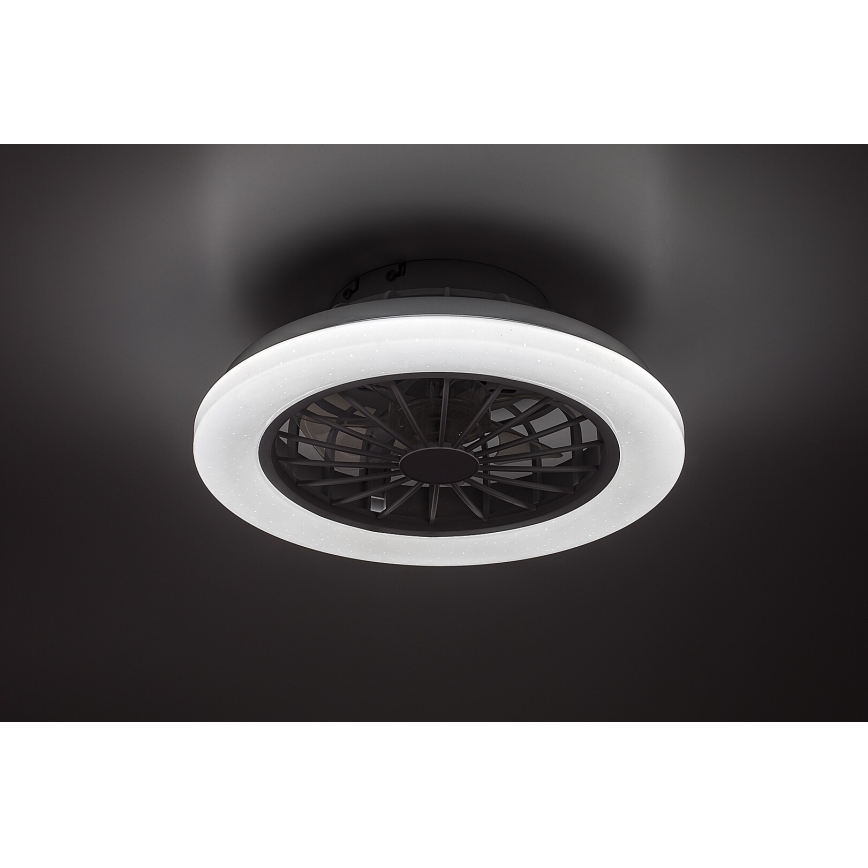 Rabalux - himmennettävä LED-kattovalaisin tuulettimella LED/24W/230V 3000-6500K + kaukosäädin