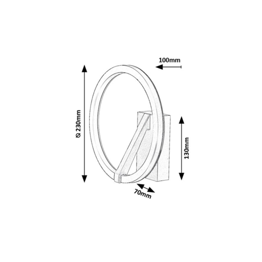 Rabalux - LED-seinävalaisin LED/8W/230V 3000K