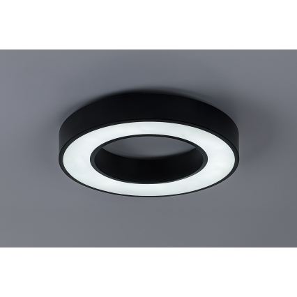 Rabalux - LED-kattovalaisin LED/24W/230V 3000/4000/6500K halkaisija 40 cm musta