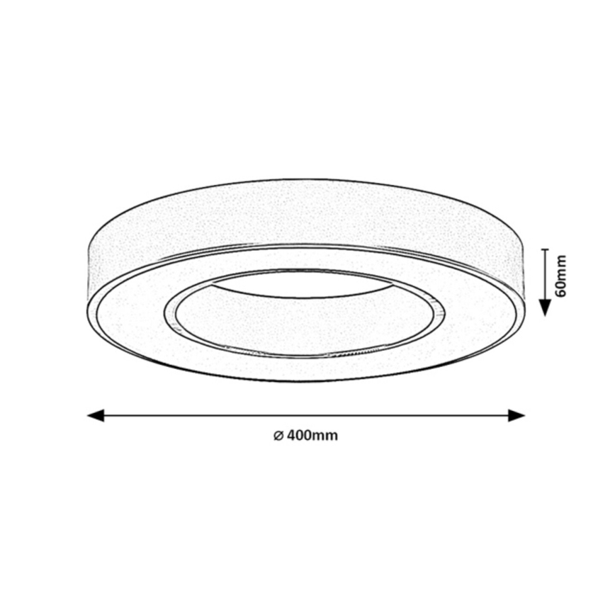 Rabalux - LED-kattovalaisin LED/24W/230V 3000/4000/6500K Ø 40 cm, kultainen