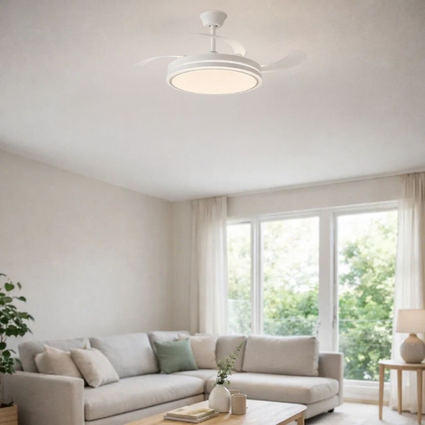 Rabalux - LED himmennettävä kattovalaisin tuulettimella LED/60W/230V 3000-6500K + kaukosäädin