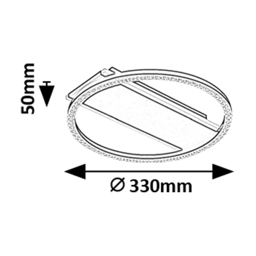 Rabalux - LED-kattovalaisin LED/24W/230V 3000K halkaisija 33 cm