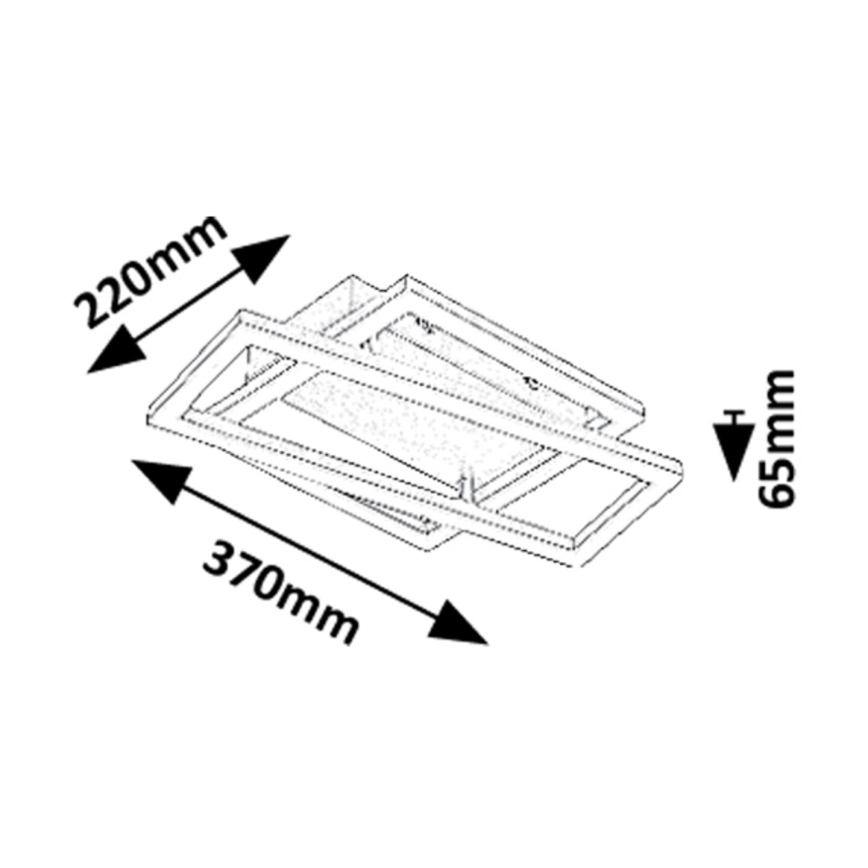 Rabalux - LED-kattovalaisin LED/24W/230V 3000K 22x37 cm