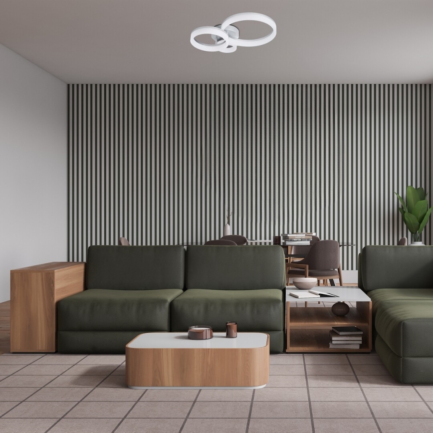 Rabalux - LED-kattovalaisin LED/24W/230V 3000/4000/6500K 38x51 cm mattakromi