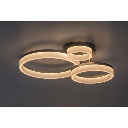 Rabalux - LED-kattovalaisin LED/24W/230V 3000/4000/6500K 38x51 cm mattakromi