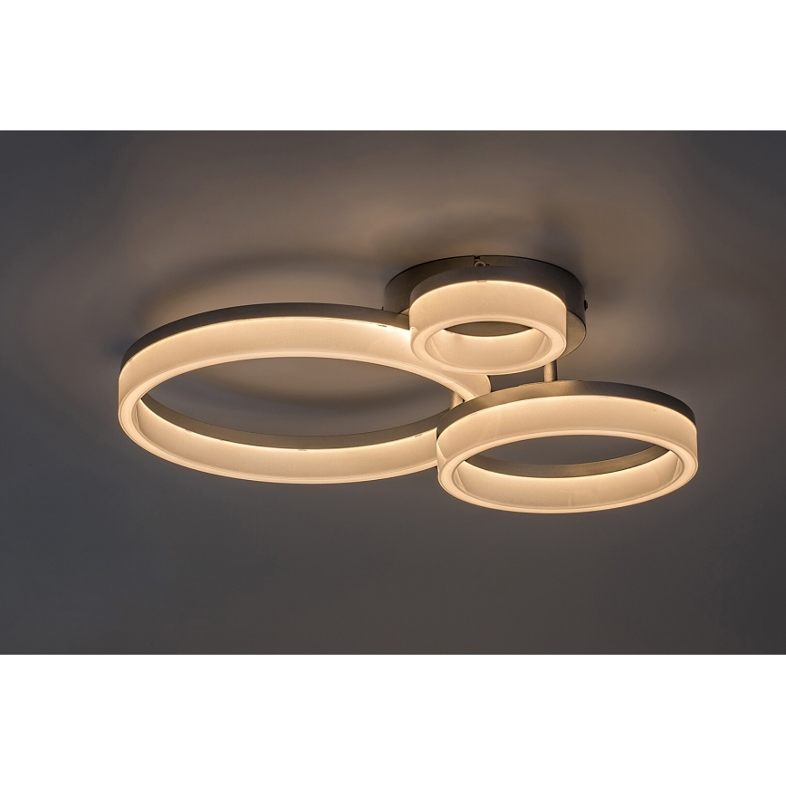 Rabalux - LED-kattovalaisin LED/24W/230V 3000/4000/6500K 38x51 cm mattakromi