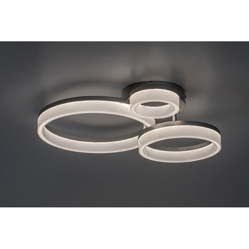 Rabalux - LED-kattovalaisin LED/24W/230V 3000/4000/6500K 38x51 cm mattakromi