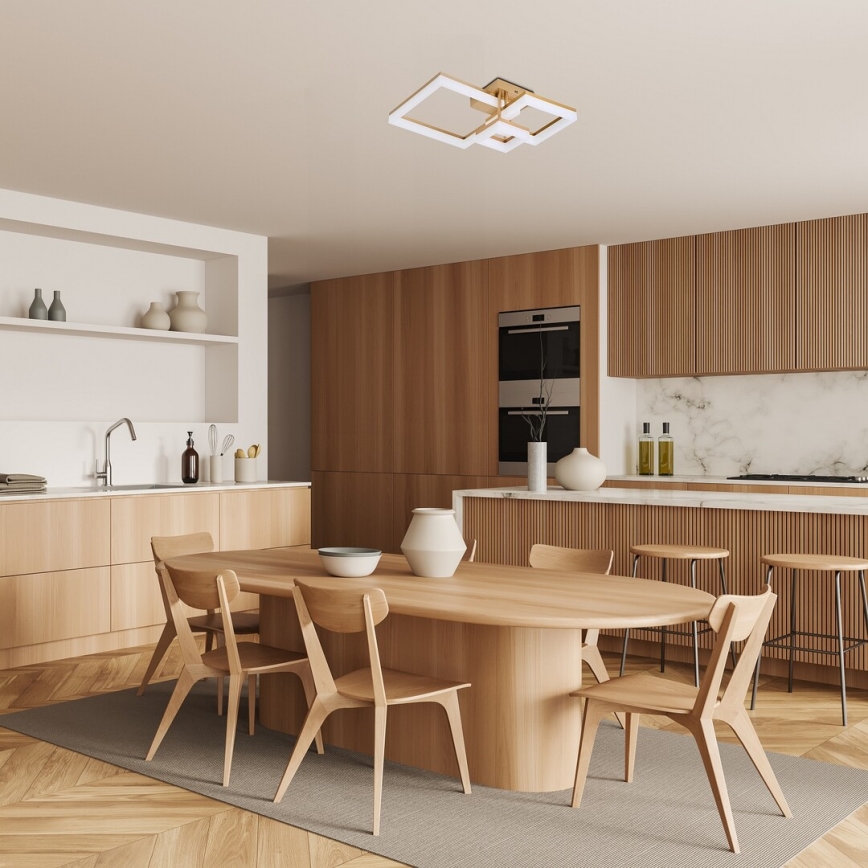 Rabalux - LED-kattovalaisin LED/22W/230V 3000/4000/6500K kulta 47x47 cm