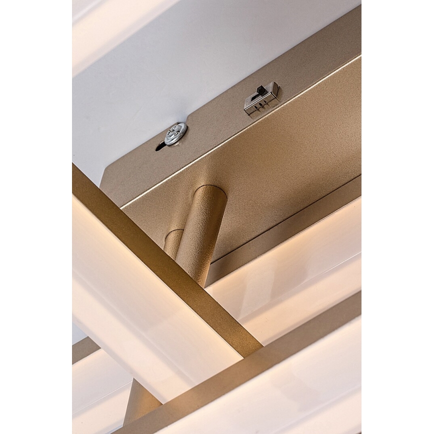 Rabalux - LED-kattovalaisin LED/22W/230V 3000/4000/6500K kulta 47x47 cm