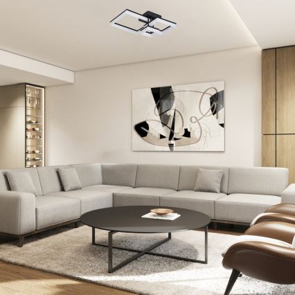 Rabalux - LED-kattovalaisin LED/22W/230V 3000/4000/6500K musta 47x47 cm