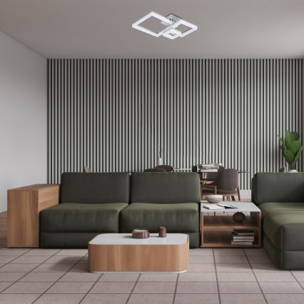 Rabalux - LED-kattovalaisin LED/22W/230V 3000/4000/6500K mattakromi 47x47 cm